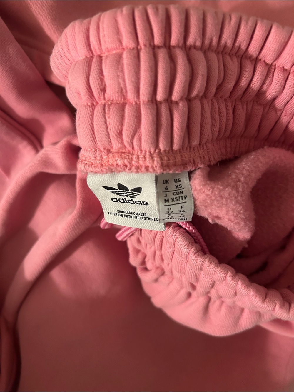 adidas Pink Cropped Hoodie and Matching Joggers Set - Picture 3 of 3